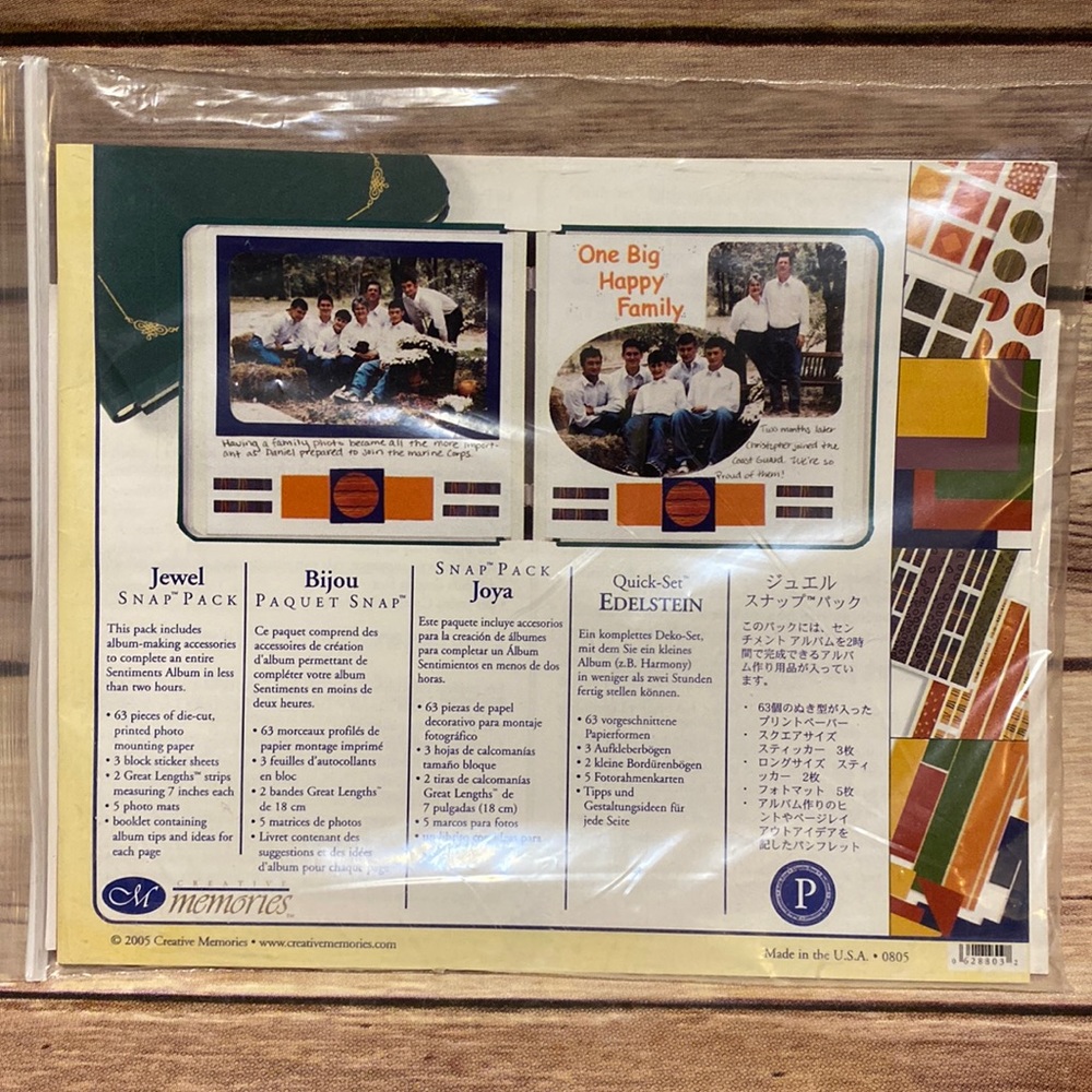 CREATIVE MEMORIES Snap Pack 8x8